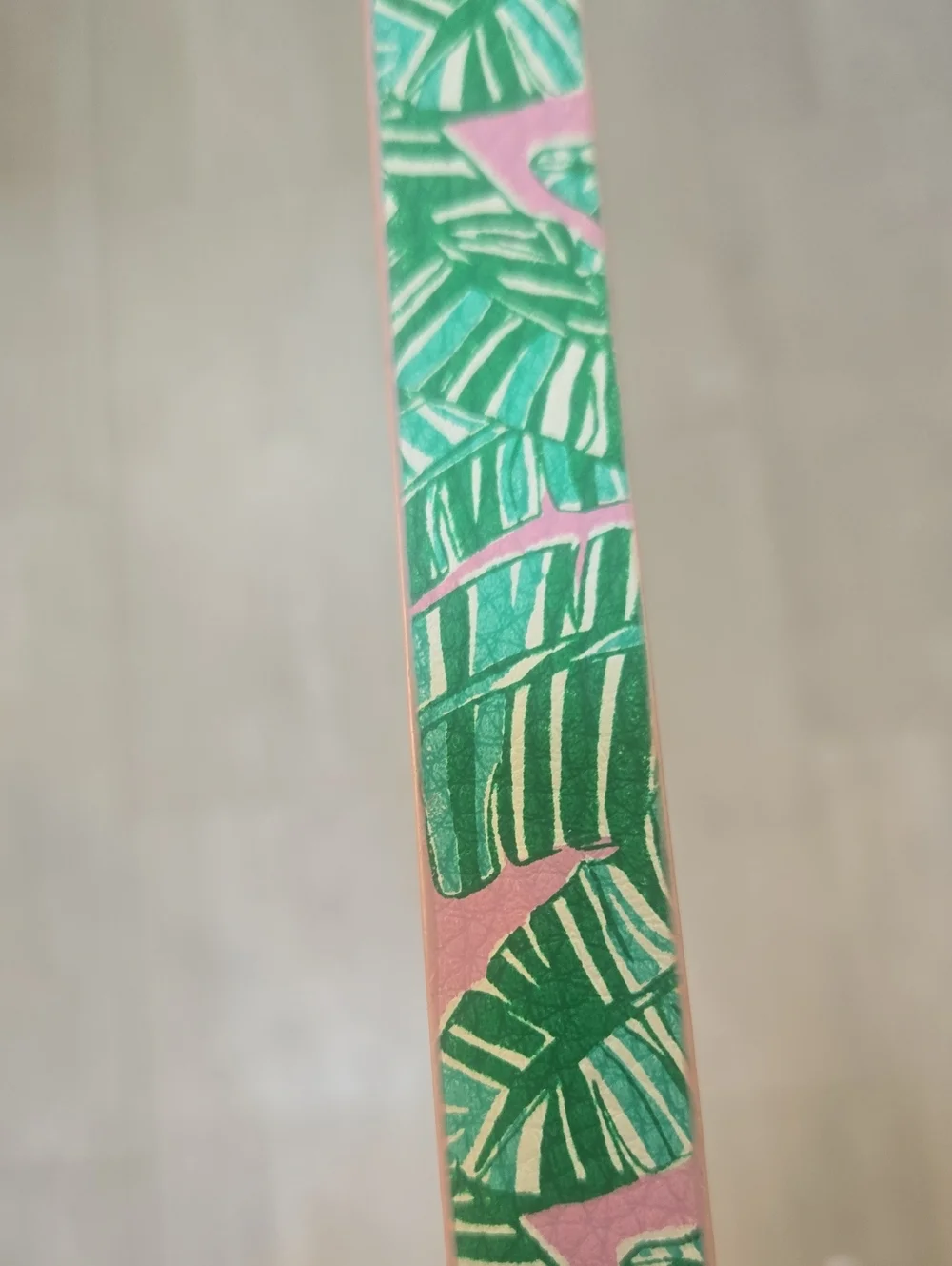 Lilly Pulitzer Green/Pink Design  Strap Wrist Keychain